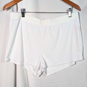 Juicy Couture Women's Sleep Shorts White Silver Bedazzled Soft Comfy Size L